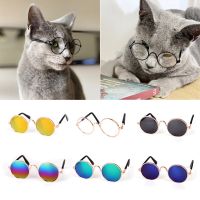 Vintage Round Pet Cat Sunglasses Pet Products For Small Dogs Dog Kitten Puppy Cat Essories Reflection Eyewear Glasses