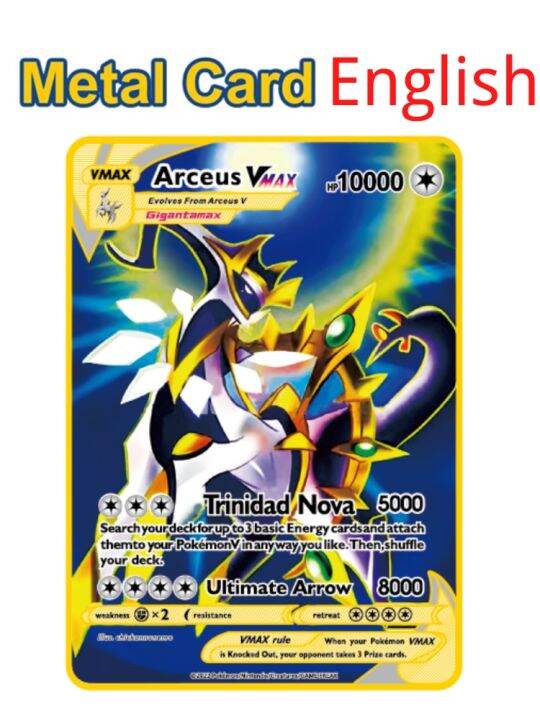 metal-cards-pokemon-vmax-10000hp-arceus-charizard-gold-limited-edition-children-gift-collection