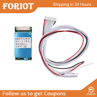 Foriot  แผ่นป้องกันแบตเตอรี่ลิเธียม10S 36V 15A ป้องกันเซลล์ Li-Ion 18650แผงระบบจัดการแบตเตอรีแผ่นปริ้นท์ขั้วลบพอร์ตเดียวกัน/พอร์ตแยก