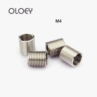 50pcs M4x1.25x1D-3D/M10x1.5x1D-3D Wire Thread Insert M4 Screw Bushing 304 stainless steel Wire Screw Sleeve Thread Repair