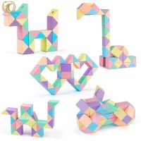 24 / 36 / 48 / 60 / 72 Segment Magic Rule Snake Cubes Macaron Color Variety Folding Stereo Kid Puzzle Toy