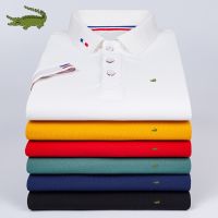Mens Summer New Brand Embroidered Polo Shirt Pure Cotton Hot Selling Top Fashion Business Casual Short Sleeve T-shirt Shirt