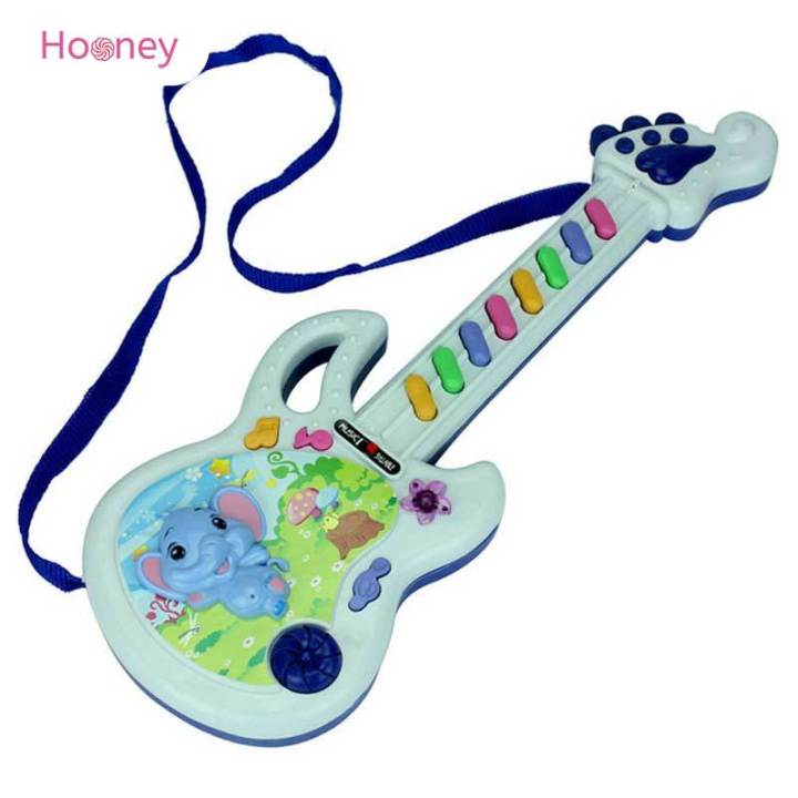 hooney-ของเล่นเด็กคีย์บอร์ดกีต้าร์แบบพกพาเสริมพัฒนาการเด็ก-ดนตรีของเล่นการศึกษาเด็กเด็กเด็กแบบพกพากีตาร์แป้นพิมพ์พัฒนาการน่ารักของเล่น