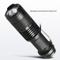 Powerful Tactical Mini Flashlight Portable LED Camping Lamps 3 Modes Adjustable Zoomable Focus Torch Light Lanterns Rechargeable  Flashlights