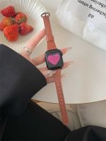 ♀❧❧ Luxury Gold Metal Real Leather Band For iWatch Series 8 7 6 5 4 3 SE Women Slim Strap For Apple Watch 41mm 40mm 38mm 49 42 44 45