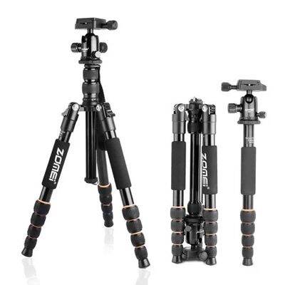 zomei-น้ำหนักเบาแบบพกพา-q666-professional-travel-กล้องขาตั้งกล้อง-monopod-อลูมิเนียมหัวบอลขนาดกะทัดรัดสำหรับ-digital-slr-dslr-camera