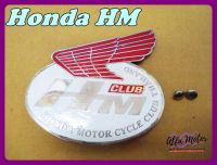 HONDA HM WINDSHIELD LOGO HONDA WING "RED" ALUMINIUM LH&amp;RH  #โลโก้บังลม ปีกนก สีแดง