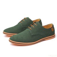 Plus Size Men Shoes Suede Leather Oxford Casual Shoes Classic Sneakers Comfortable Footwear Dress Flats Shoes Zapatos De Hombre