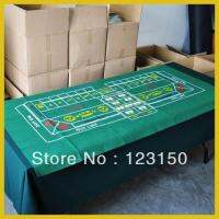 ZB-014 Non-woven fabric Texas Holdem Table Cloth for Craps 90x180cm green felt