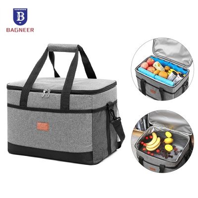 hot！【DT】✐▽☜  35L Large Insulated Cooler Food Drink Thermal Leakproof Cooling Camping BBQ Outdoor Activities