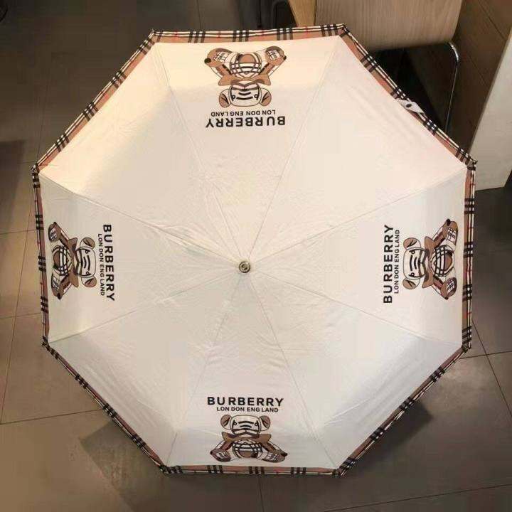 Burberry Umbrella European and American Big nd Umbrella Small Fresh 30 Off  Automatic Opening and Closing Vinyl Sunscreen Anti-ultraviolet Sunshade  Umbrella 