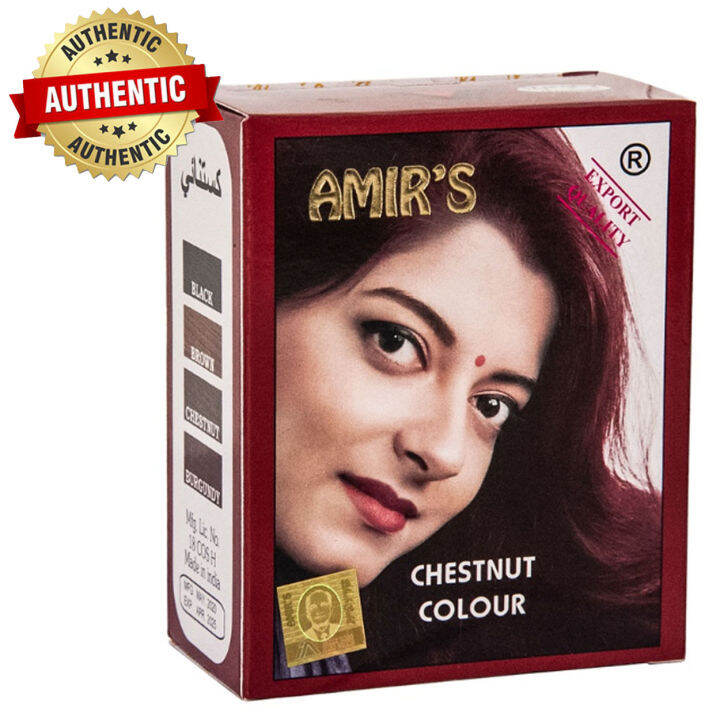 Amir's Hair Color with Natural Henna (chestnut) Lazada PH