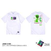 เสื้อยืดคอกลมแขนสั้นแฟชั่นพิมพ์ลายแบบเรียบง่าย JONE500 266-283