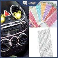 LLLsbb สติกเกอร์ตกแต่งรถยนต์พลอยคริสตัลสติ๊กเกอร์รถยนต์เท่ๆ DIY ขนาด3มม.