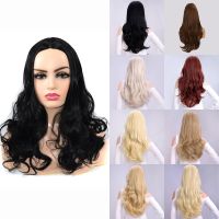 Synthetic Hair Topper Body Wave Clip In Lativ Hair Extension Dark Brown White Ombre Color 13cm X14cm Synthesis Topper Hair Piece Wig  Hair Extensions