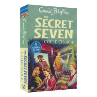 Enid Blyton detective theme seven little detectives three in one story novel English original imported 10 to 12 episodes of the secret seven Collection 4 primary school extracurricular reading materials