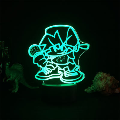Friday Night Funkin Gaming Room Game Figure FNF LED Night Lights Led Panel Lights 3D Lamp Cute Room Decor Gift For Friends