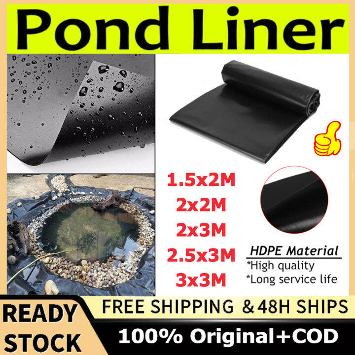 Heavy Duty Waterproof Pond Liners 5 SIZE Foldable Garden Pool Membrane
