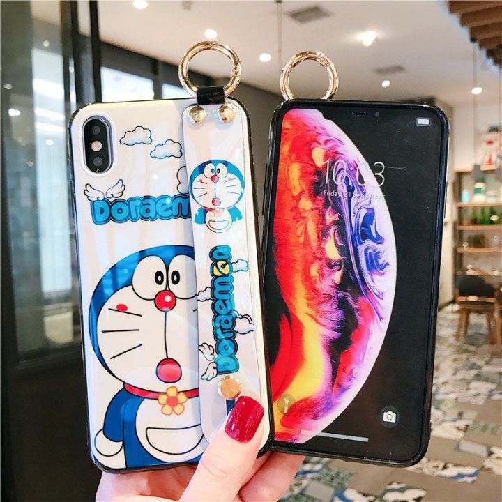 16-digits-doraemon-blu-ray-พร้อมที่ยึดสายรัดข้อมือเคสโทรศัพท์สำหรับ-iphone-13-12-11-pro-max-mini-xr-xs-max-8x7-se-2020ฝาหลัง