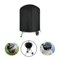 Black Waterproof BBQ Cover Round Heavy Duty BBQ Grill Cover Rain Barbacoa Anti Dust Rain Gas Charcoal Electric Barbeque