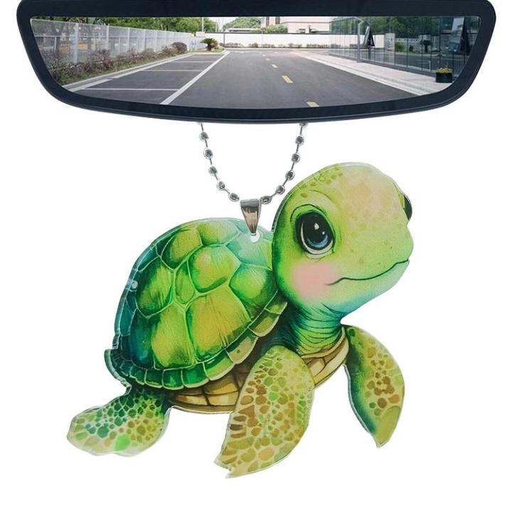 animal-car-pendant-sea-turtle-pendant-for-car-interior-supplies-reusable-auto-rearview-mirror-decoration-multifunctional-colorful-acrylic-car-pendants-for-car-truck-suv-skilful