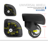 DELSEY กระเป๋าเดินทาง W181ช่องเก็บสัมภาระล้อลากสากลเป็นอุปกรณ์อุปกรณ์เสริมสำหรับลูกรอกกล่องกระเป๋าลากรหัสผ่านสำหรับนักการทูต