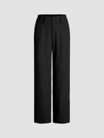 Cider Mid Waist Button Trousers