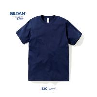 เสื้อยืดผู้ชายวัยรุ่น เสื้อยืดผู้ชายเกาหลี Gildan พรีเมี่ยม เสื้อยืดแขนสั้น - กรม 32C เสื้อยืดผู้ชายเท่ๆ