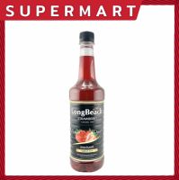 SUPERMART น้ำเชื่อมแต่งกลิ่น LongBeach Syrup ลองบีช ไซรัป กลิ่น Strawberry ขนาด 740 ml. #1108363