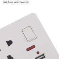 Stop Kontak Dinding Universal Dengan Lampu Led 5 Lubang Usb Power Socket