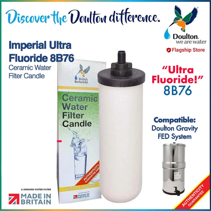 DOULTON BRITISH BERKEFELD IMPERIAL ULTRA FLUORIDE 8B76 Ceramic Water Filter Candle for Doulton