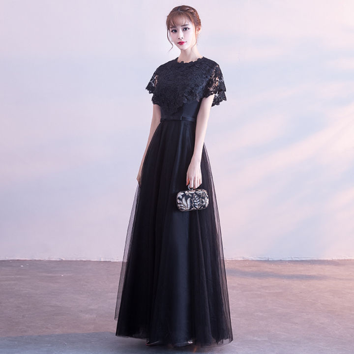 EAGLELY Formal Event Black Evening Dinner Party Dress For Women 2023 ...