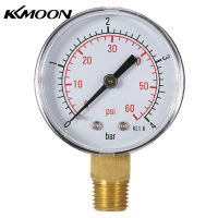 KKmoon 50มิลลิเมตร0 ~ 60psi 0 ~ 4bar สระว่ายน้ำกรองน้ำแรงดันกดไฮดรอลิเครื่องวัดความดันเมตร Manometer 1/4 "NPT ด้าย