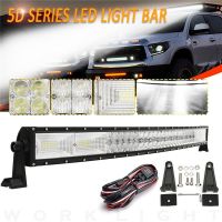 ไฟ led 24v รถบรรทุก ip 68 5 d 42 นิ้ว 1400 w 216000 lm ไฟ led ไฟสปอตไลท์ไฟทํางาน ไฟสปอร์ตไลท์รถไถ