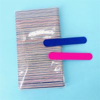 100pcs Professional Nail Files/Sandpaper Buffers Slim Crescent Grit 180/240 Tools Disposable Cuticle Remover Callus Polish Pack