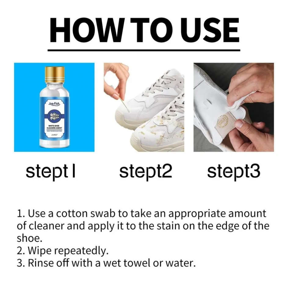 White Sneaker Cleaner Effective Remove Stains White Tennis Shoe