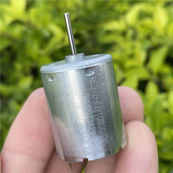 new-370-dc-motor-6v-24v-1200rpm-5000rpm-slow-speed-metal-brush-motor-24mm-micro-round-mute-power-saving-engine-rc370-ft-10800-electric-motors