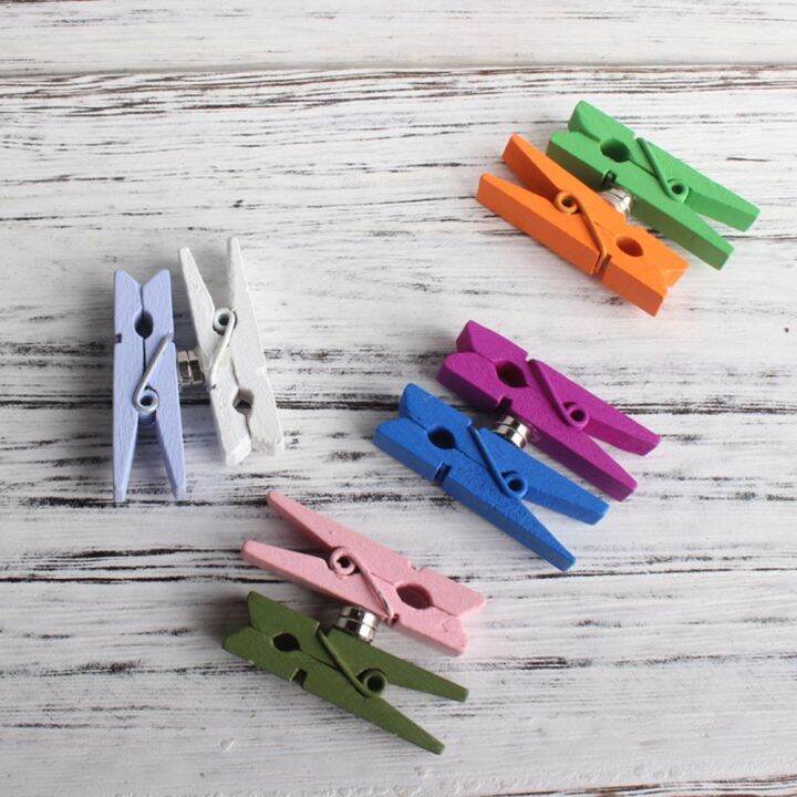 12-pcs-mini-cooler-fridge-photo-pins-clips-whiteboard-wood-bookmark-wooden-office