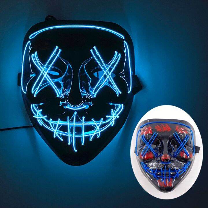 Luminous Led Purge Mask Halloween Cosplay Costume Masquerade