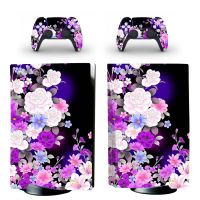 Chinese style painting Vinyl Decal PS5 CD Skin Sticker for PlayStation 5 PS 5 CD Version Console and Controller Protective Cover