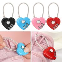 【YF】 1pcs Heart Shaped Padlock 3 Dial Digit Password Lock Luggage Double Mood Love Travel Valentines Day Gift