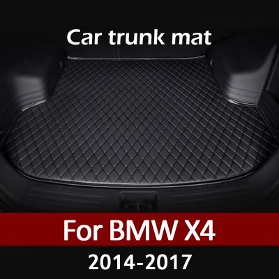 Alas Bagasi Mobil สำหรับ BMW X4 F26 2014 2015 2016 2017ไลเนอร์กระบะพรมอุปกรณ์ตกแต่งภายใน