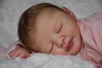 21inch Unpainted Reborn Doll Kit Sleeping Dallas Unifished Doll parts Soft Vinyl Bebe Doll Kit