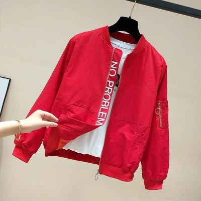 Ladies Short Jacket 2021 Spring New Jacket Korean Fashion Short Jacket Baseball Uniform Female Early Spring Ins Bomber Jacket