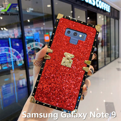 JieFie เคส TPU แบบนิ่มสี่เหลี่ยมหนังแฟชั่นเคสโทรศัพท์กากเพชรหรูหราสำหรับ Samsung Galaxy Note 9 / Note 10 / Note 10/เคสครอบปกป้อง