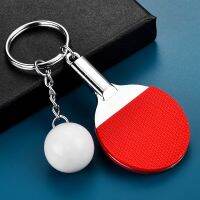 TAFREE Table Tennis Pendants Keychain Ping-Pong Bat Key Ring Jewelry Ball Sports Fans Souvenirs 1pc Free Shipping DS05