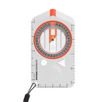 เข็มทิศไม้บรรทัด เข็มทิศ GEONAUTE EXPLORER 500 BASEPLATE ORIENTEERING AND HIKING COMPASS - ORANGE การโอเรียนเทียริง