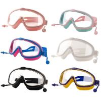 Outdoor Swim Goggles Earplug 2 in 1 Set for Kids Anti-Fog UV Protection Swimming Glasses With Earplugs for 4-15 Years children