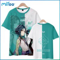 COD hjzfk0 Genshin Impact Anime Surrounding Short-sleeved T-shirt Mens Women Short T