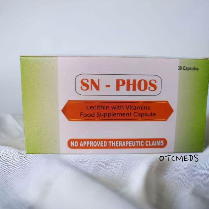 cod SN PHOS (Essential Phospholipids) Lecithin with Vitamins 30's